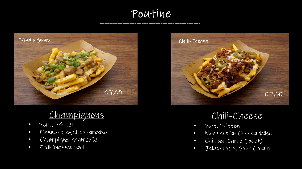 Bernys Cook Speisekarte 4